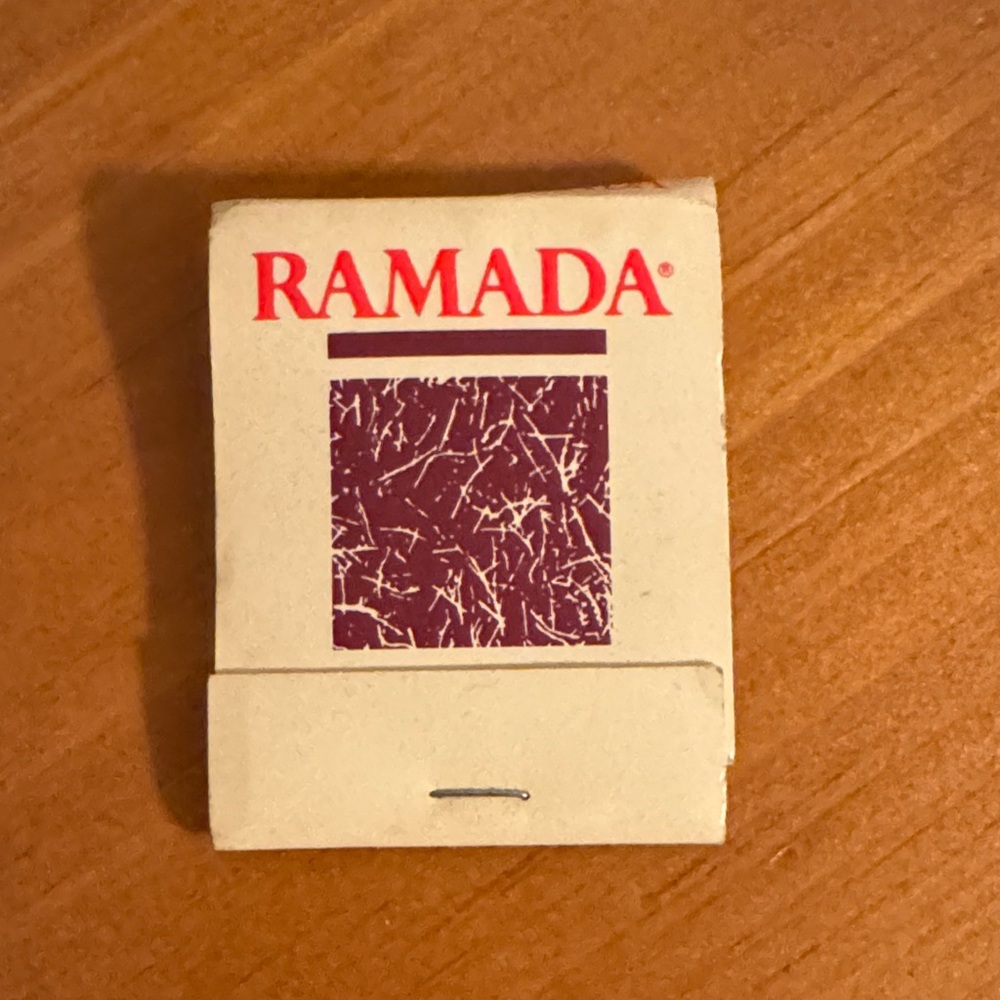 Ramada Matchbook with Red Logo